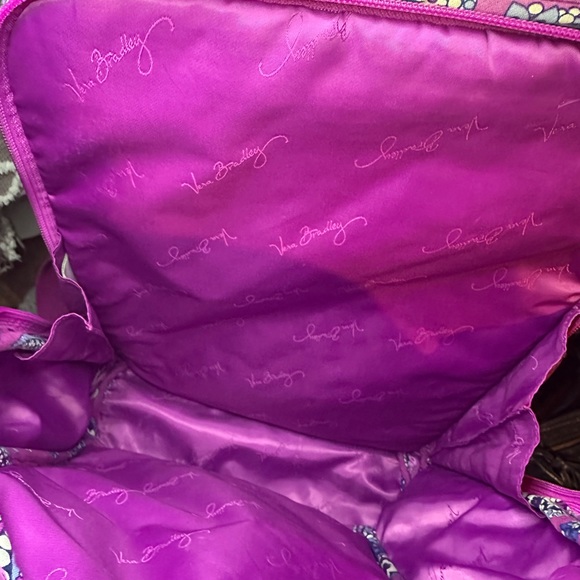 Purple Large Vera Bradley Laptop Backpack - Picture 5 of 11